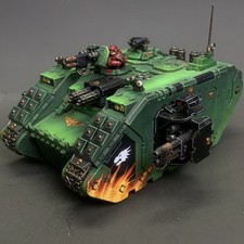 Warhammer 40K Space Marines Land Raider Crusader Tank Pro Painted Vehicle