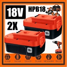 2 Pack 18V for Black and Decker HPB18 18 Volt 4.5Ah Battery HPB18-OPE 244760-00A