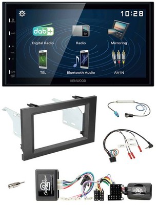 Kenwood 2DIN Bluetooth Lenkrad USB DAB Autoradio für Mercedes Actros 2011-2014 s