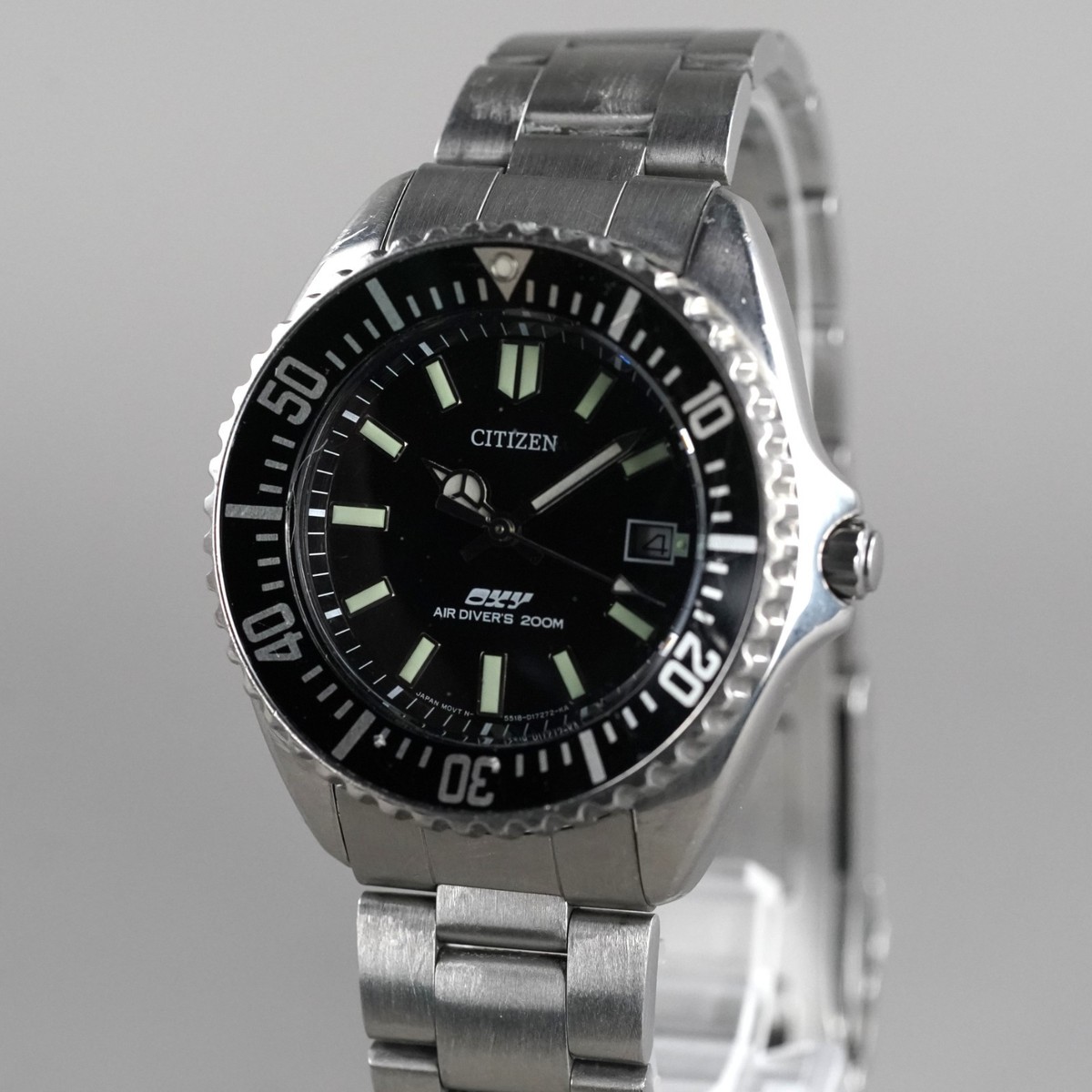 CITIZEN AIRDIVER`S 200m 5518-S96541 Men's 41mm Watch Vintage New