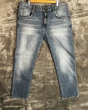 883 Police Orta Regular Fit Men’s Jeans W36 L32 Blue Faded Wash Denim