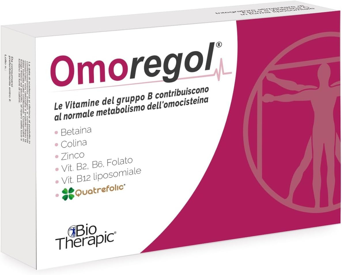 Integratore OMOREGOL Betaina e Zinco - Controllo Omocisteina 30 cpr