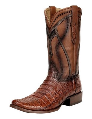 Corral Western Boots Mens Caiman Inlay Embroidery Honey A5109