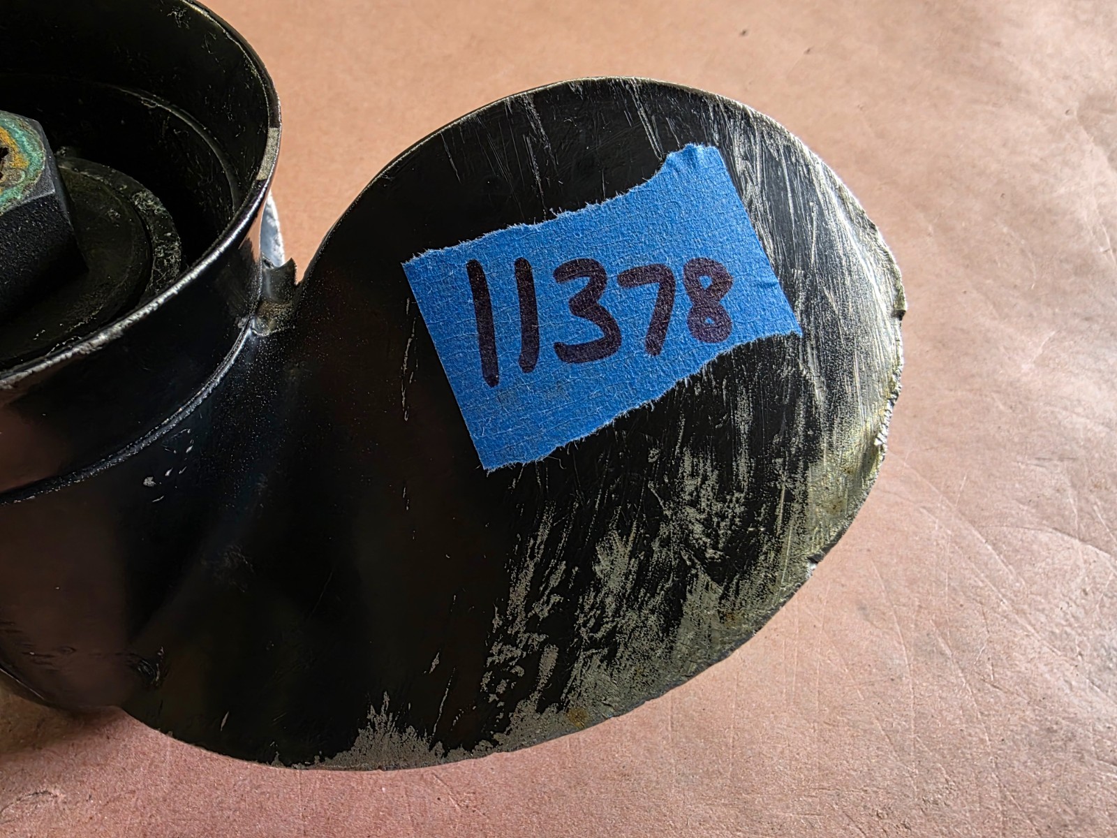 ALUMINUM 10 3/8" X 13P MERCURY BLACK MAX PROP, 48-19640A40P13, 10 SPLINE, P11378