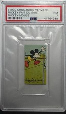 1930 Mickey Mouse Chocolaterie Rubis Fait Du Sant PSA 7