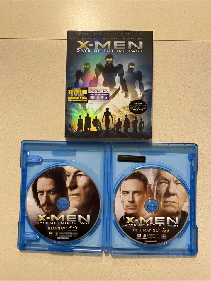 X-Men: Days of Future Past 3D (Blu-ray 3D + Blu-ray, 2014) 2 Disc Set! W/Slip! - Image 4 of 4