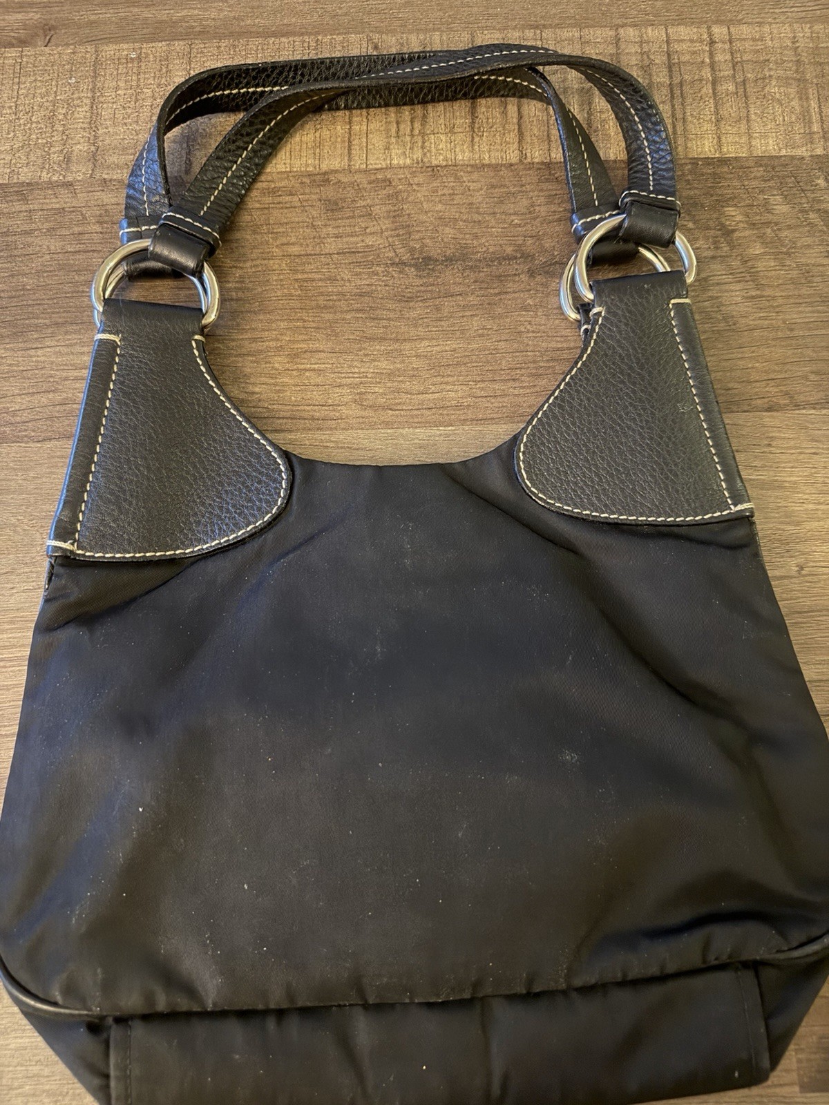 Prada Nylon Top Handle Bag With Matching Wallet thumbnail 10