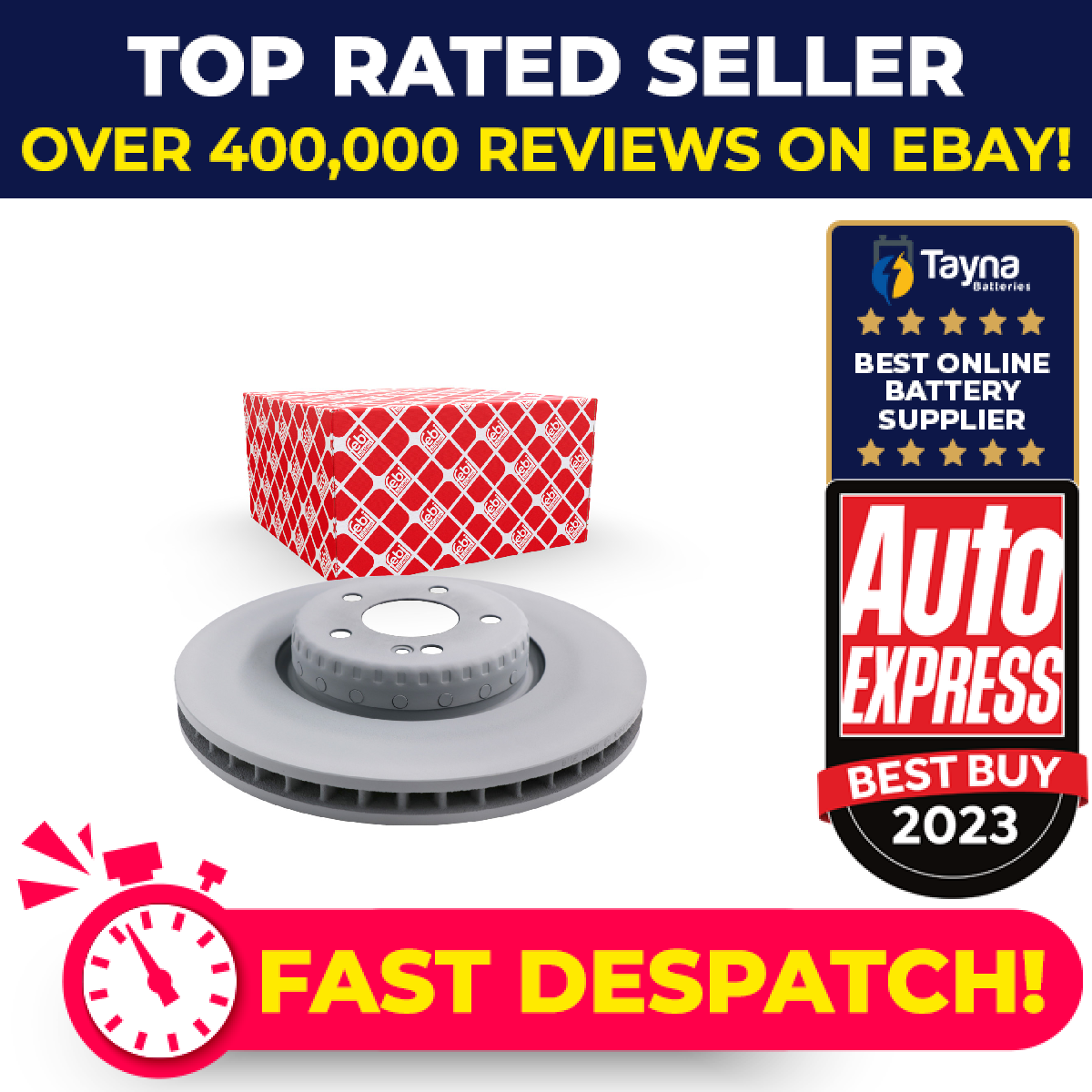 2x Brake Discs Pair Vented fits MERCEDES E350E W213 2.0 Front 2016 on M274.920