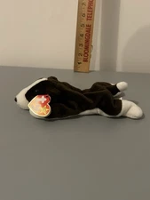 TY Beanie Baby - Bruno Chocolate Brown Bull Terrier