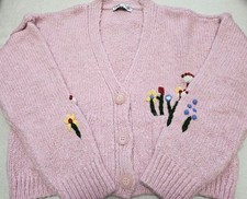 Zara floral pattern embroidery cardigan
