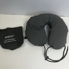 Coop Home Goods AirJustable Travel Neck Pillow Inflatable, Adjustable, Compact