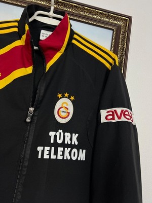 Vintage Adidas Galatasaray Football Jacket Soccer Black Track Top