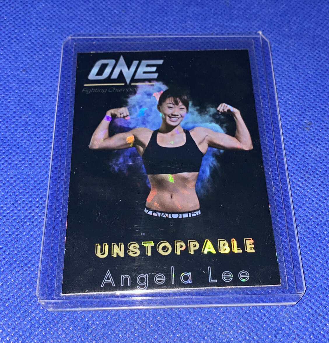 UFC　元王者　ハファエル・ドス・アンジョス　1/1　カード　psa8 Angela Lee Custom One FC Holo Laser MMA Rookie Trading Card