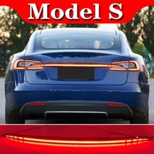 Schwarze Rücktür LED Kofferraum Rückleuchte Lampe für Tesla Modell S 2015-2023