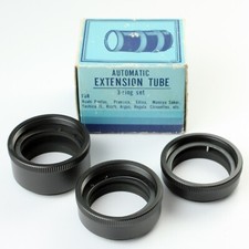Unbranded 3-Ring Auto-Aperture Extension Tube Set M42 Thread Mount - Open Box
