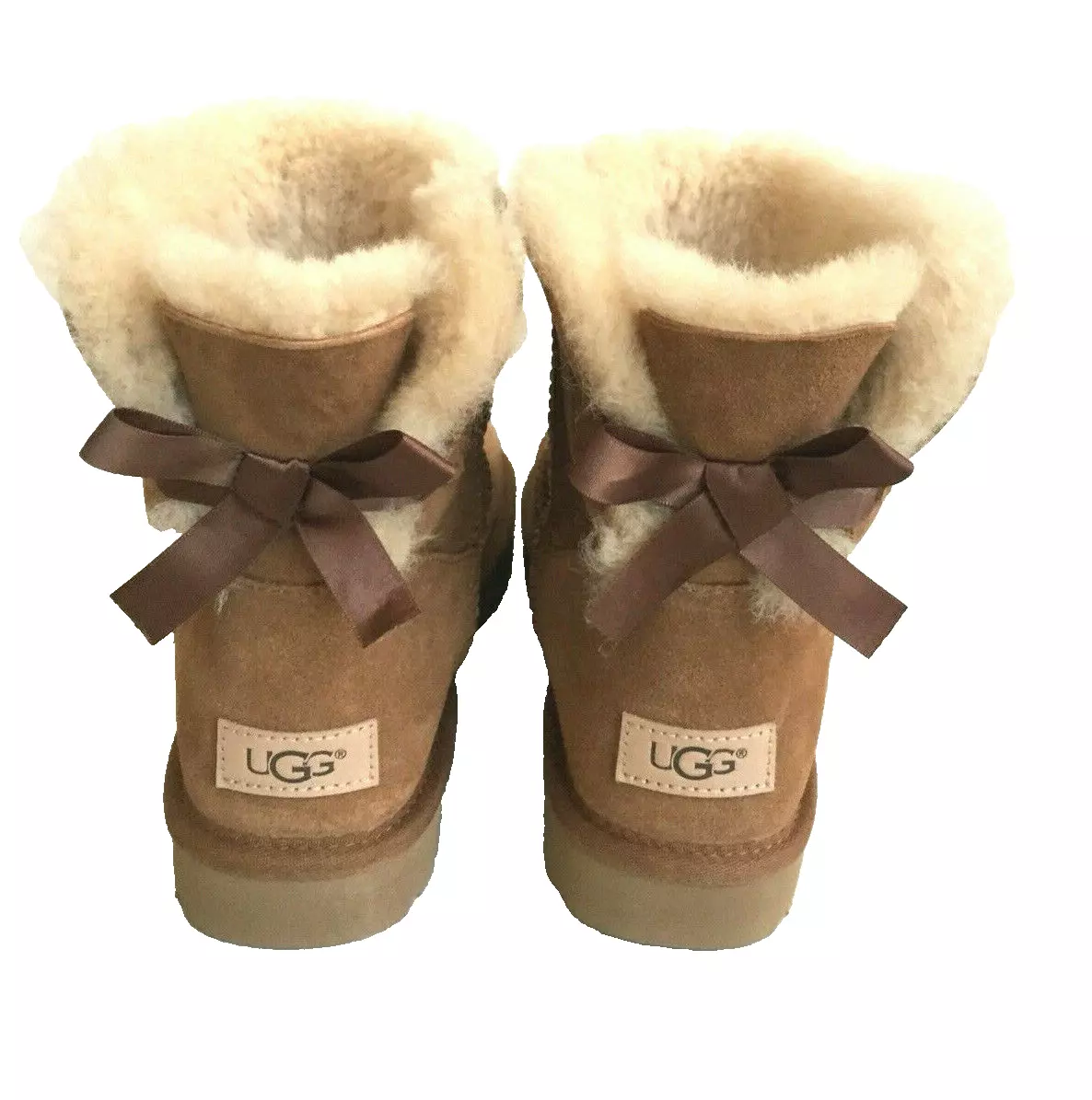 Ugg bailey bow mini chestnut new arrivals