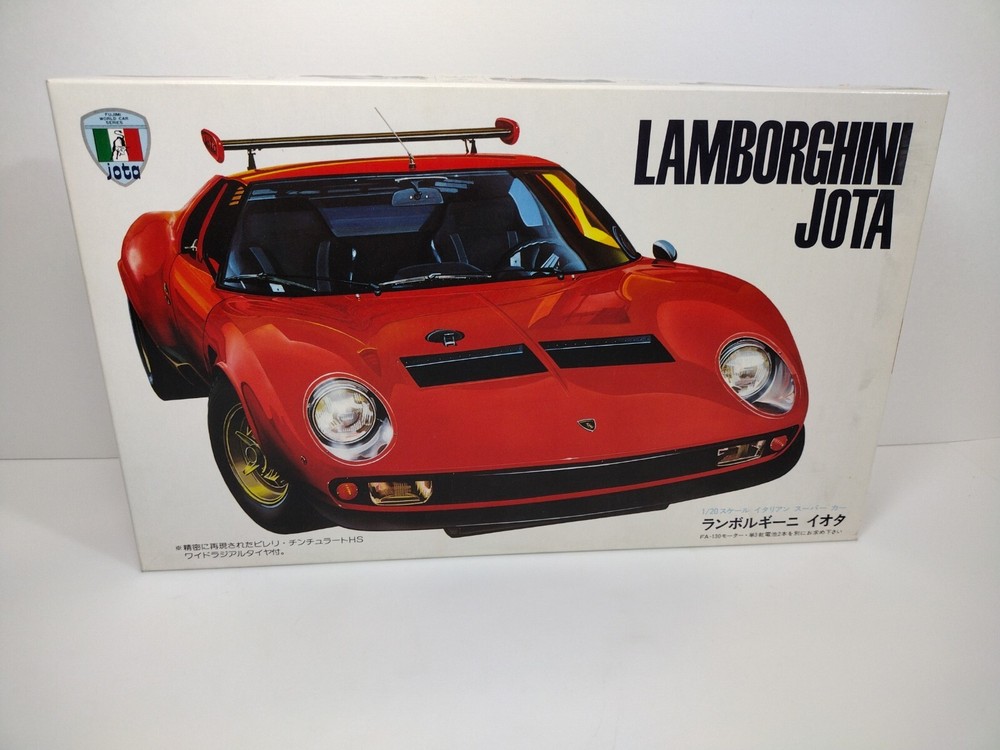 Fujimi LAMBORGHINI JOTA 1/20 Model Kit Vintage motorized model kit NEW RARE