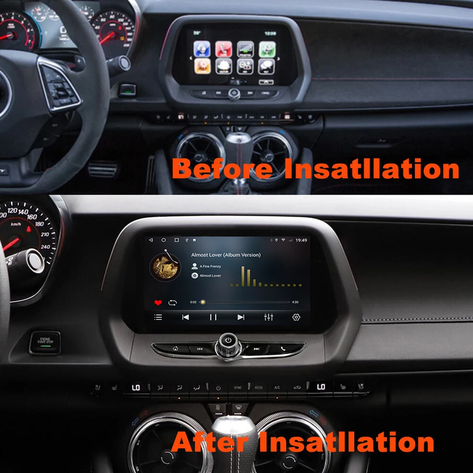 For Chevrolet Camaro 2016-2020 Android 13 Car Stereo Radio GPS Navi Media BT 64G - Image 2 of 4