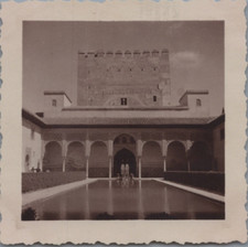 Espagne, Granada, Alhambra, Patio de los Arrayanes, Tirage vintage, ca.1935  t