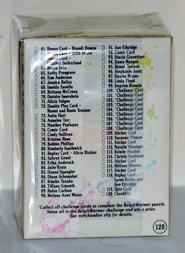 1993 Bench Warmer Non Sport Trading Cards Premier Complete set (120) - Picture 2 of 2