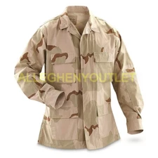 NEW US MILITARY DCU DESERT CAMO UNIFORM BDU COAT SHIRT TOP Sizes XS THRU XL