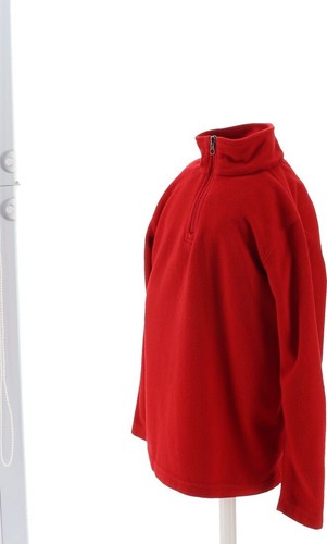 Lands' End Girl's Uniform Lightweight T-100 Quarter Zip Red S NWOT (943) - Picture 8 of 8