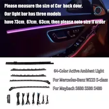 64 Color LED Active Ambient Light Kit For Mercedes Benz S Class W223 S500 S580