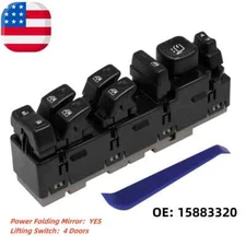 Front Driver Left Side Power Window Switch for Chevy Silverado GMC Yukon XL 1500