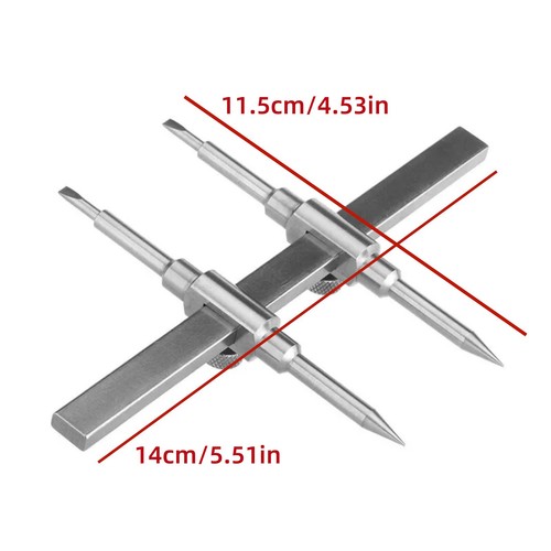 10mm-130mm Camera Lens Repair Spanner Open Tool Kit Stainless Steel Wrench - Photo 12/12