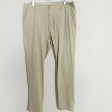 Rhone Commuter Pant 36x32 Khaki Slim Golf Performance Wrinkle Resistant Stain