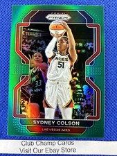 2022 #63 Sydney Colson WNBA Panini Prizm Basketball Green Prizm Aces