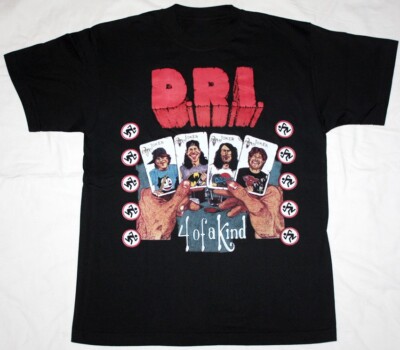 Dirty Rotten Imbeciles D.R.I. FOUR OF A KIND Shirt Black Unisex S-5XL