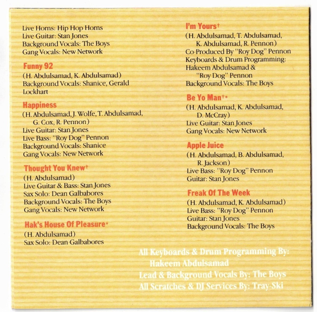 THE BOYS The Saga Continues [1992] CD (Khiry, Bilal, Hakeem