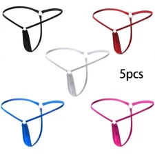5PCS Sexy Women Underwear Lot Micro T-back Thong G-string Underpants Panties