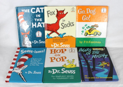 Dr. Seuss 6 Books - I Can Read It Children s Beginner Books Seuss-isms HC-LN -VG