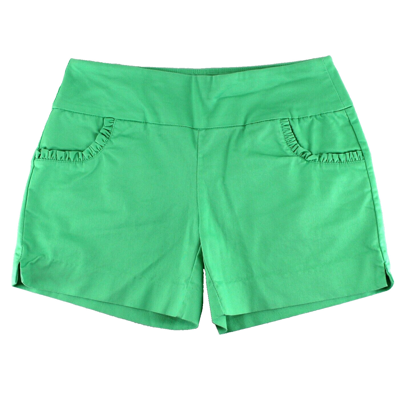 Crown & Ivy Shorts Womens Sz 2 Green Cotton Blend… - image 1