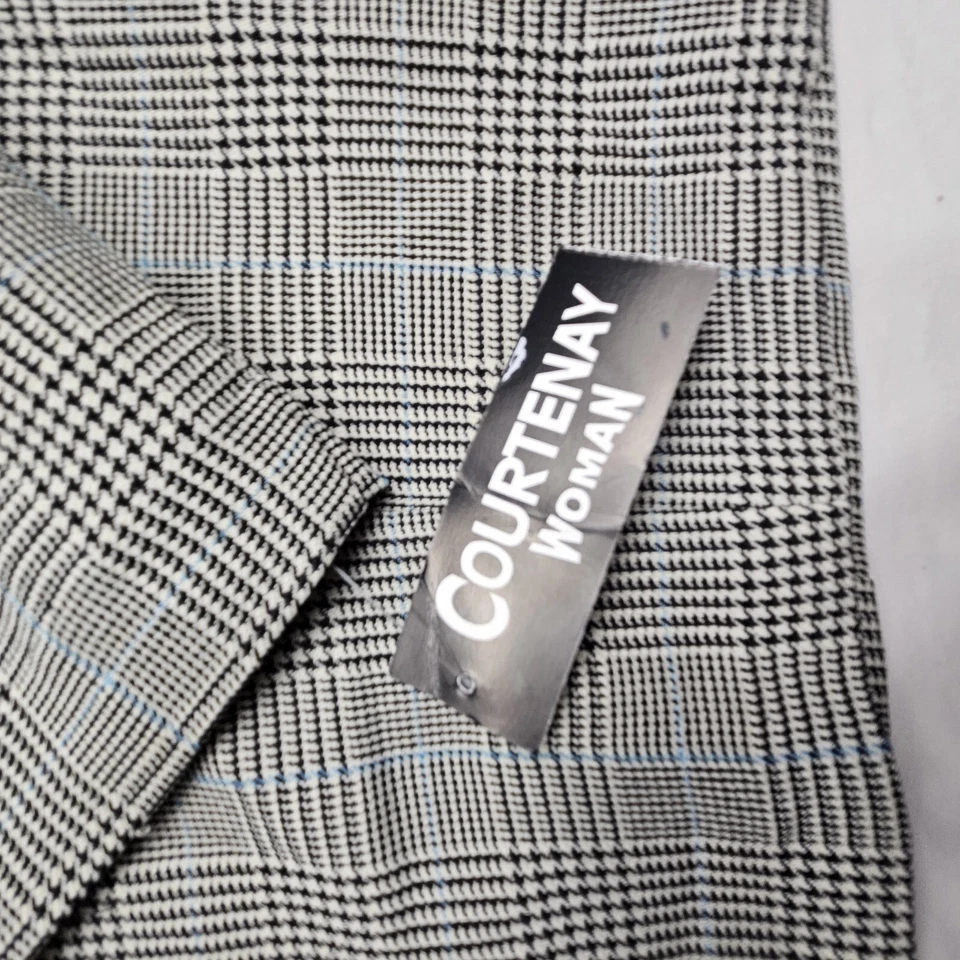 Nuevo COURTENAY Mujer 20W Blazer Traje Chaqueta Negro Gris A Cuadros De Colección Nuevo de Lote Antiguo Foto 4 de 4