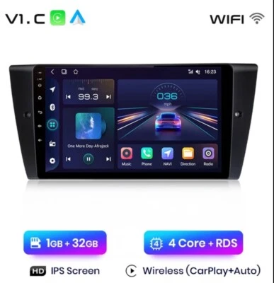 Radio 2 Din Pour BMW E90 E91 E92 E93 Bluetooth USB Wi-Fi Navigateur Carplay 1/32 - Photo 1/4