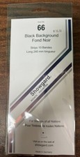 Showgard size 66 black hingeless stamp mount NEW unopened pack 1st quality 240mm
