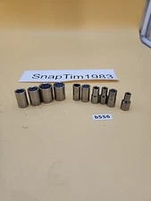 Blue-Point 3/16-5/8" 6 Point SAE Socket set 10ea USA 