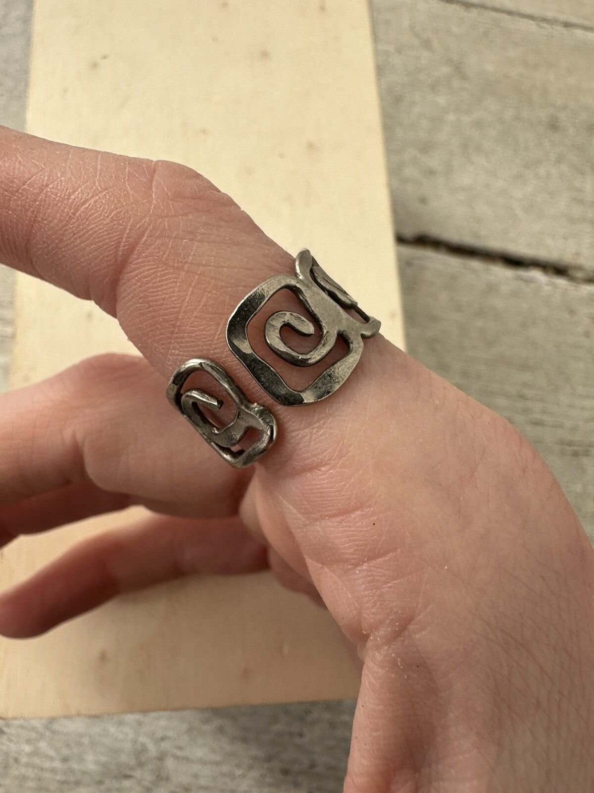 Vintage Artesian Scroll Fully Adjustable Ring - image 3
