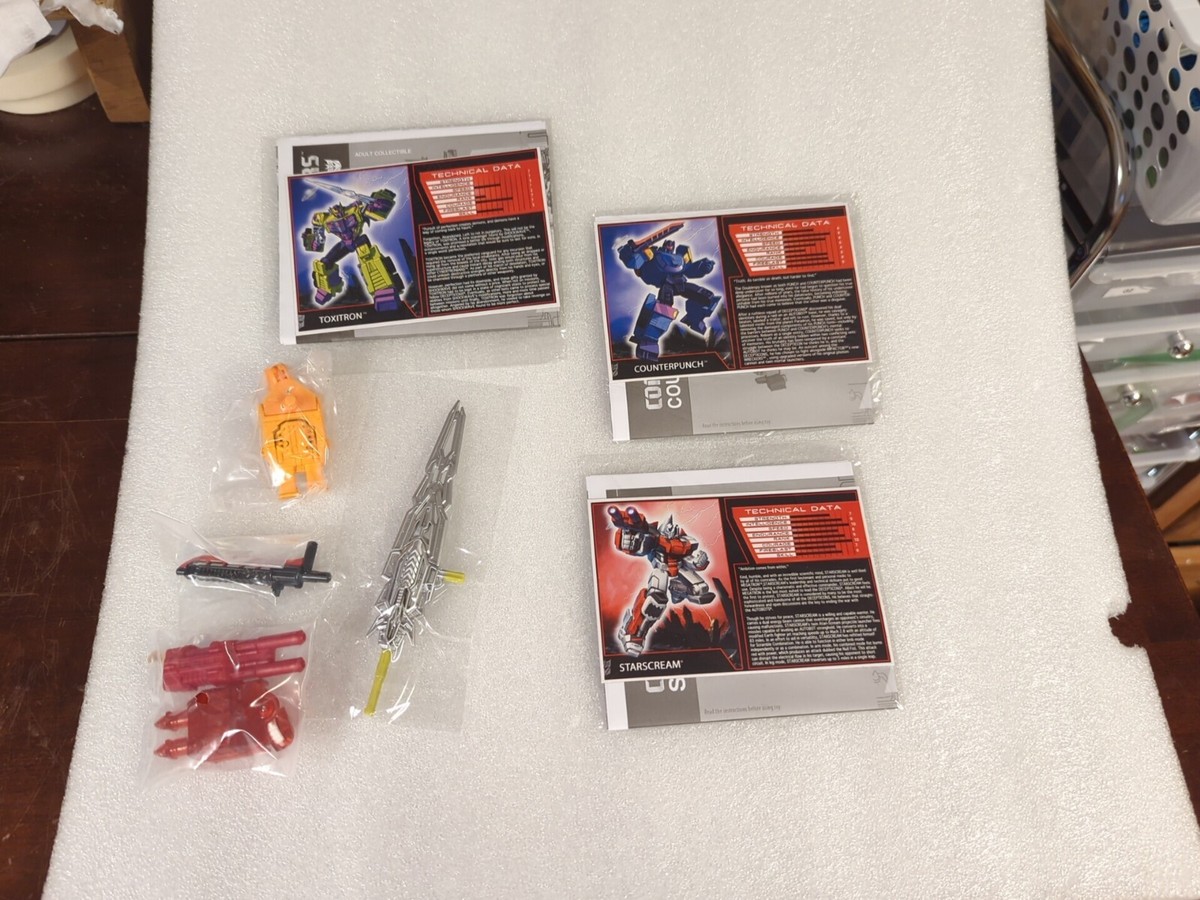 Transformers TFSS 5.0 Toxitron, Counterpunch, and Shattered