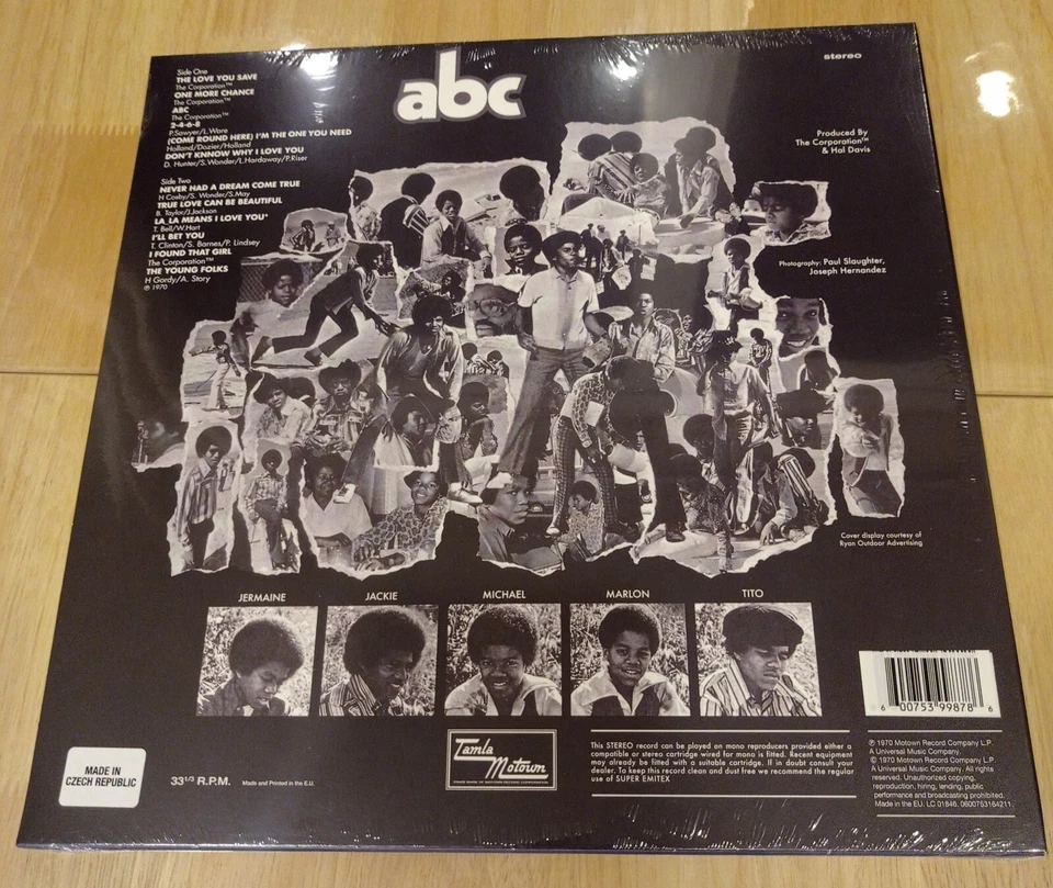 Michael Jackson Jackson 5 ABC LP Vinyl New Sealed Made In Czech Republic - Image 2 of 4
