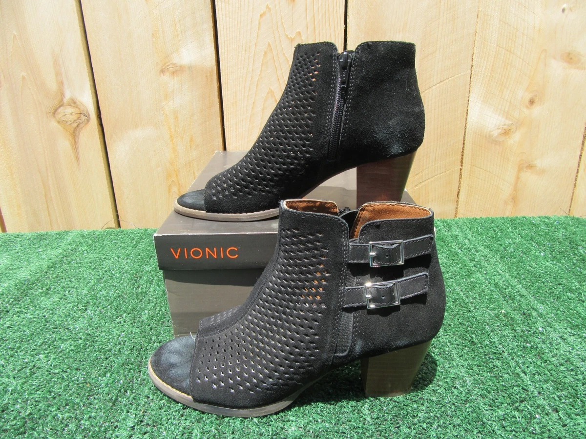 Vionic peep shop toe booties