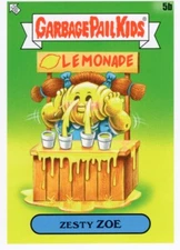 2021 GARBAGE PAIL KIDS GPK FOOD FIGHT BASE ZESTY ZOE 5b NM