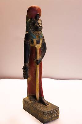 Ancient Egyptian Sekhmet Goddess , Goddess Sekhmet statue made from Solid Basalt