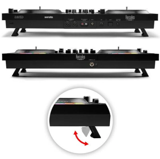 Hercules DJControl Inpulse T7 2-Deck Motorized DJ Controller Scratch Turntables - Image 4 of 4