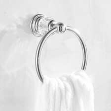 UK Bathroom Stainless Steel Towel Hanging Ring Home Wall Mounted towel Rack ring