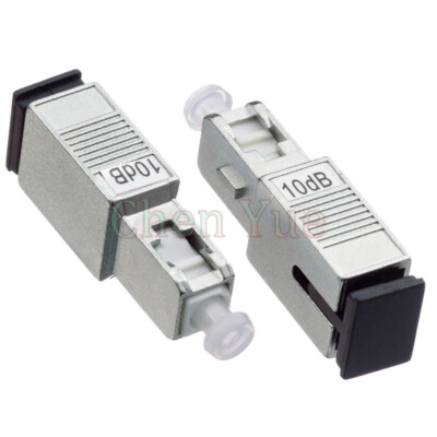 2pcs SC UPC female to Male Optical Fixed Attenuator 10dB Connector Fiber Coupler
