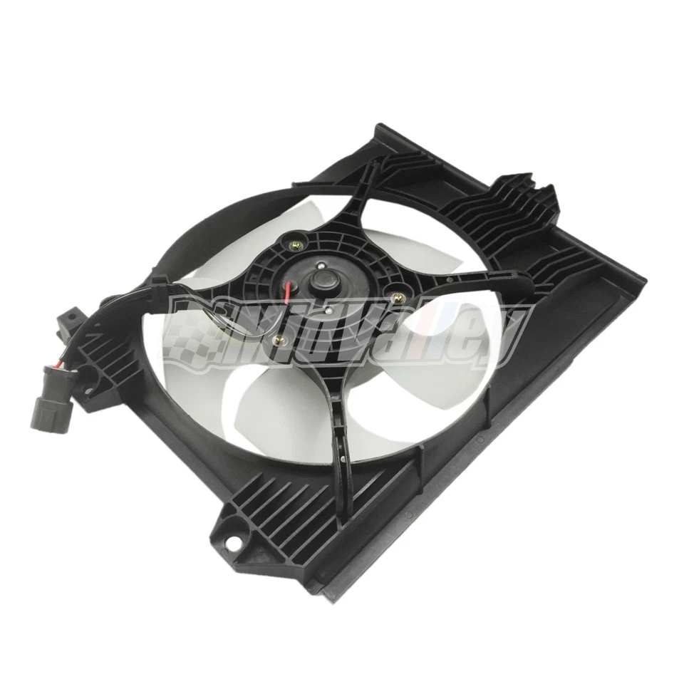 Conjunto de ventilador condensador de aire acondicionado para Mitsubishi Mirage 1997 1998 1999 2000 2001 2002 Foto 3 de 4